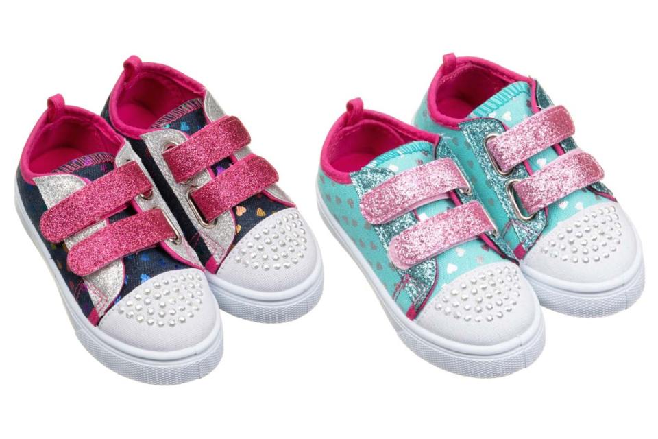 These super cute glittery shoes have been reduced to £1 per pair by B&M