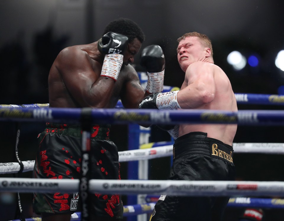 Whyte had Povetkin down twice in round four 