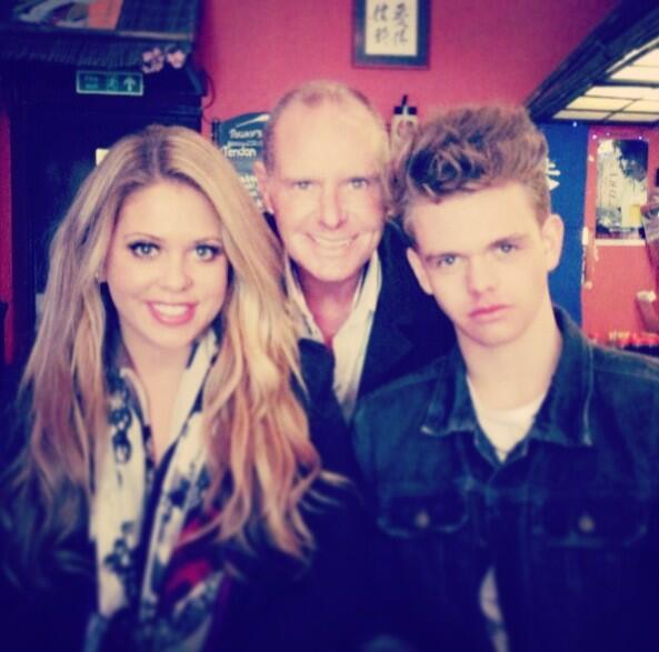 Paul pictured with kids Regan and Bianca Gascoigne