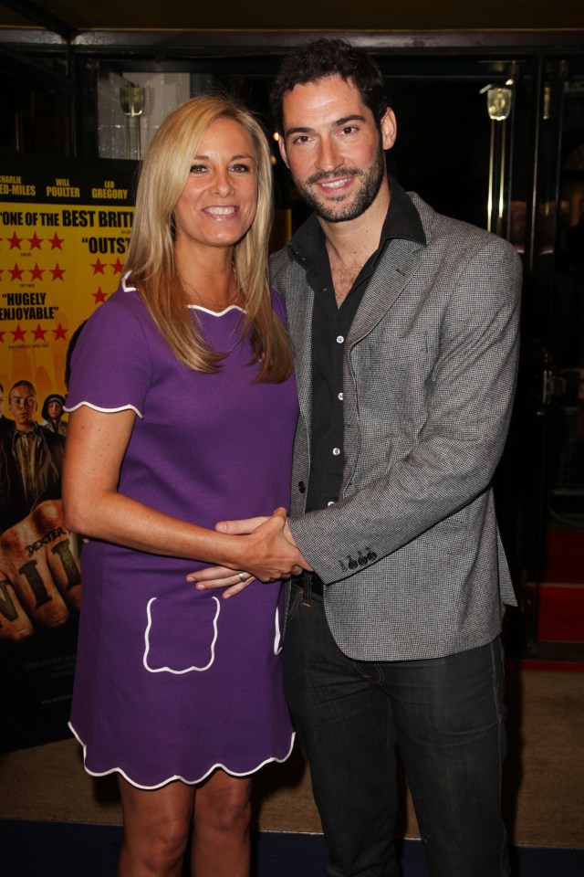 Tom with his ex-wife Tamzin Outhwaite