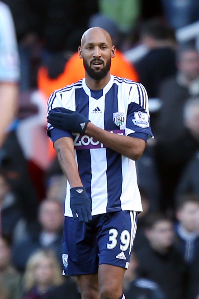 Nicolas Anelka caused controversy in December 2013 by celebrating a goal for West Brom with the quenelle gesture