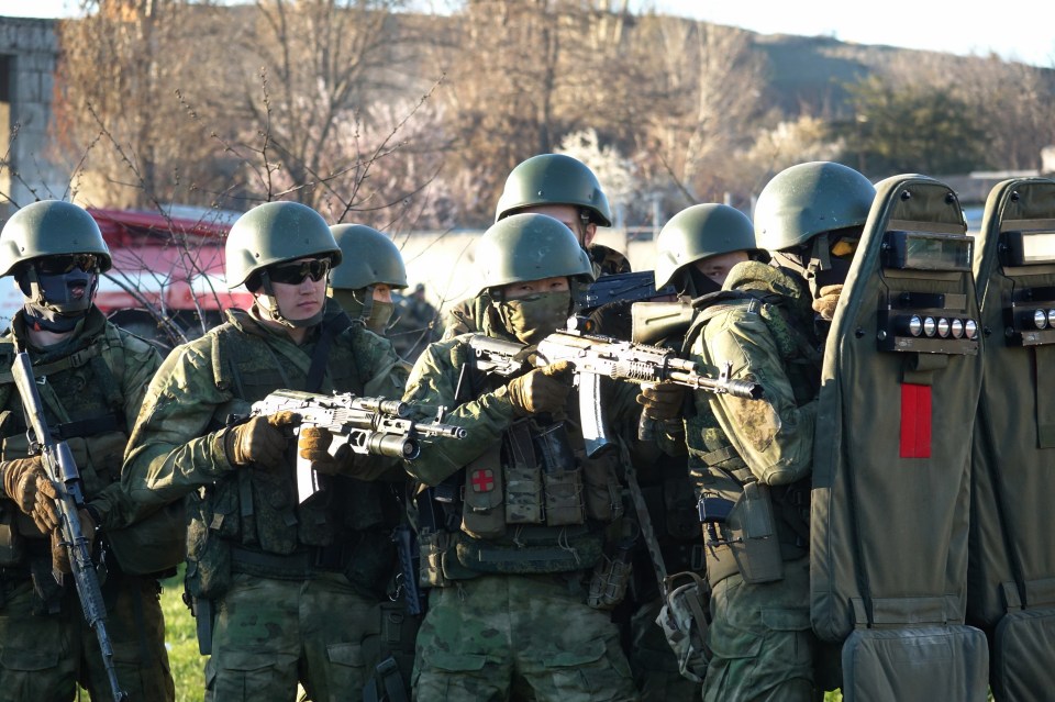 Russian special forces storm Ukraine's Belbek Airbase on March 22, 2014