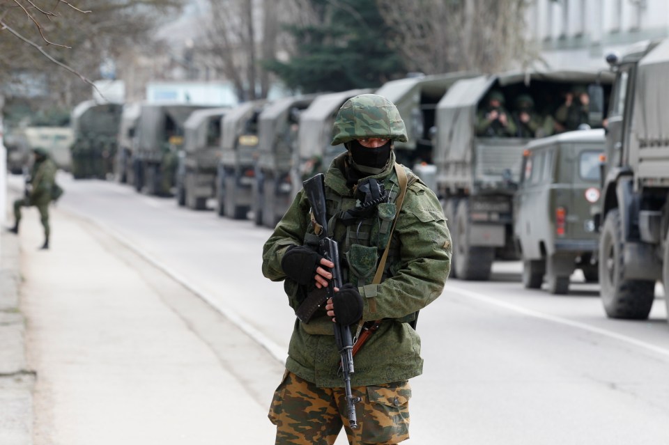 Russian troops without insignia stormed into Ukraine after the president was ousted