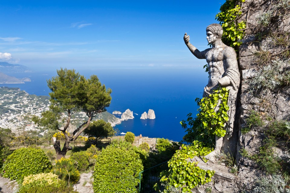 The 971 Phoenician Steps linking Capri to Anacapri, at the top of Mount Solaro, are steep