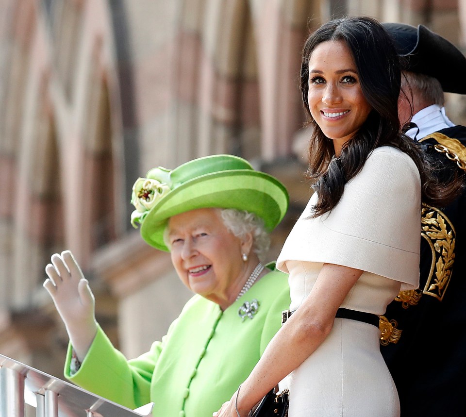 The Royal Family shared a photograph of the Queen with Meghan Markle to wish her happy birthday