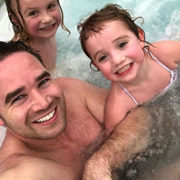 Katie Price's ex Kieran Hayler with their kids Bunny and Jett