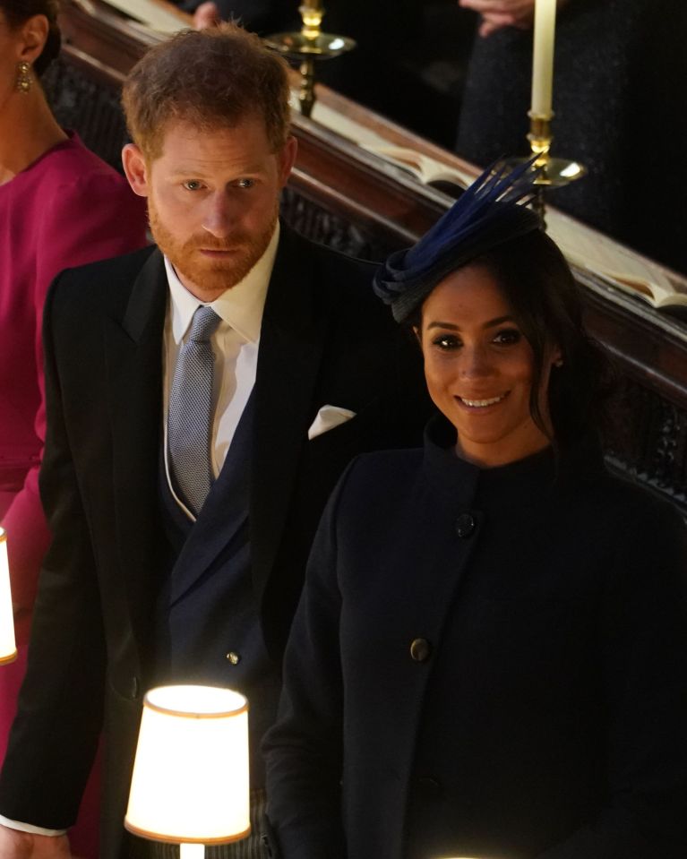 Meghan Markle and Prince Harry told family the duchess was pregnant on Princess Eugenie's wedding day