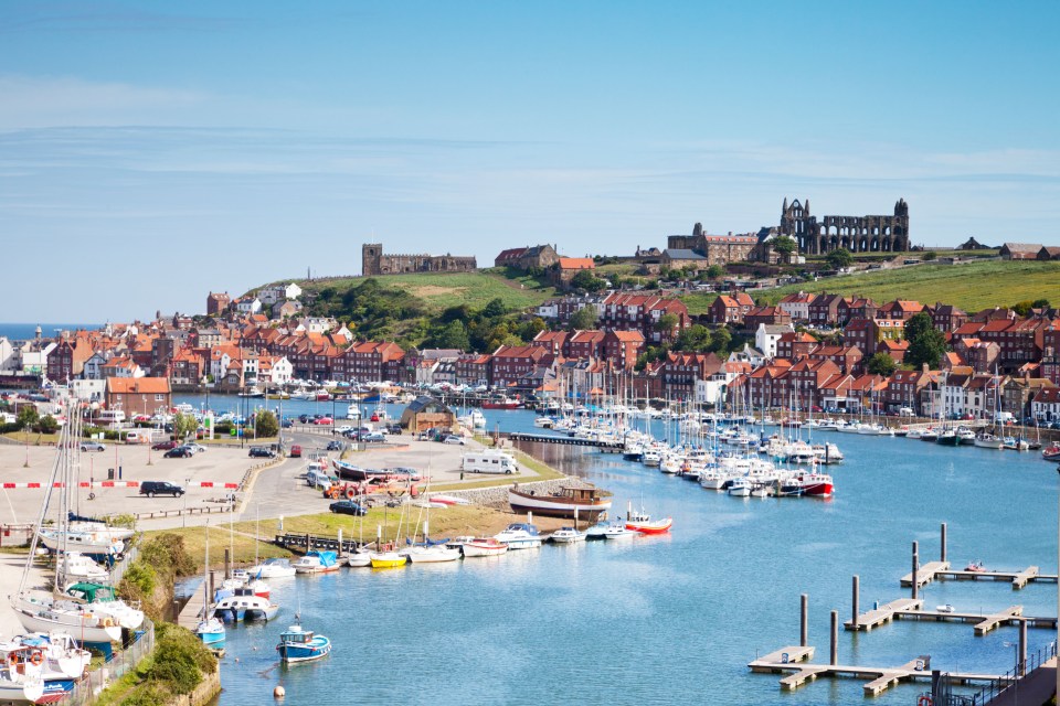 The Esk cuts Whitby in half and empties into the waters of the town’s bustling harbour