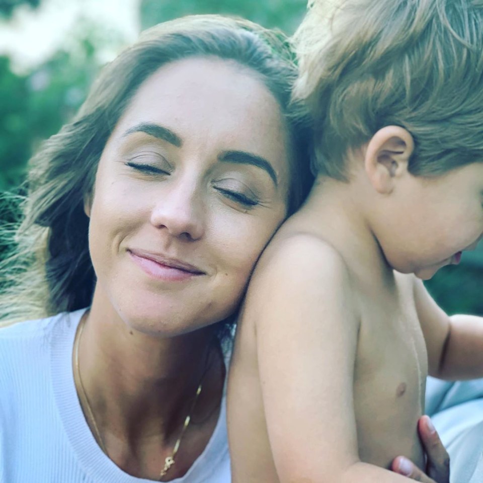 Emily with son Theo - Emily as helped make a loving family environment in their home