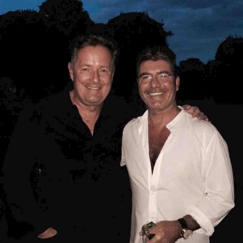 Piers Morgan has poked fun at Simon Cowell following his bike accident