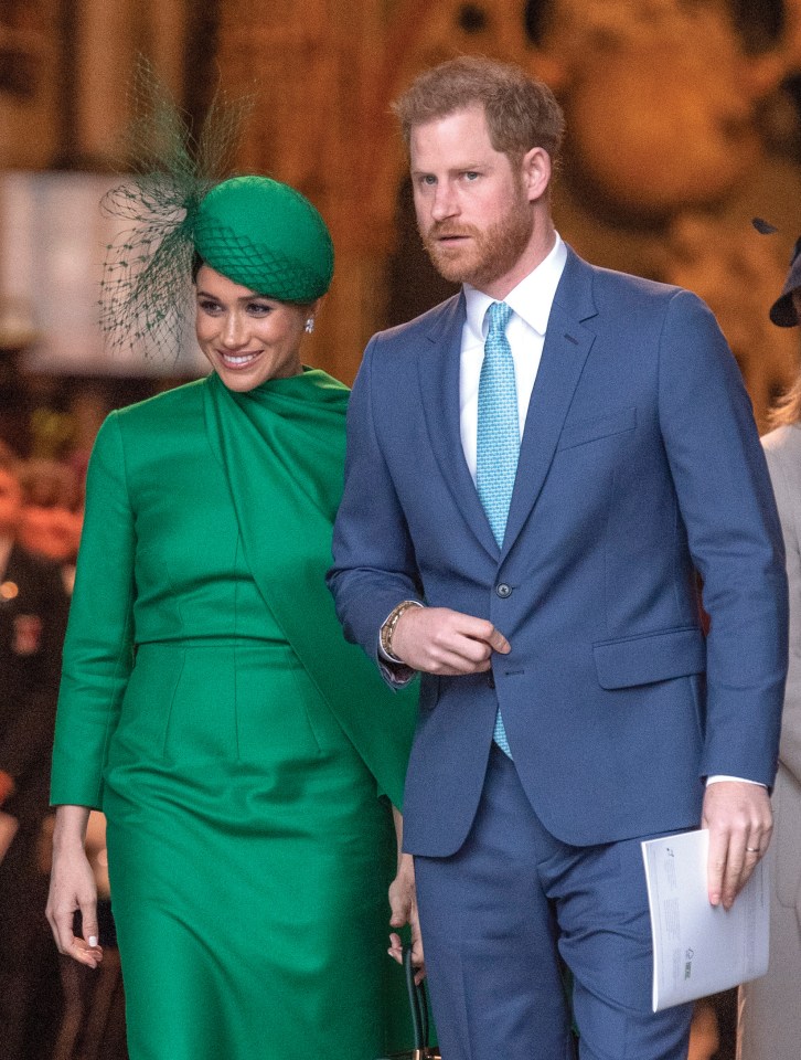 Meghan Markle and Prince Harry at Westminster Abbey for the annual Commonwealth Day service in March