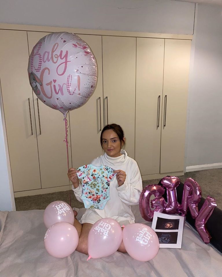 Millie, 18, is expecting her first baby next month