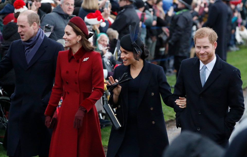 Meghan Markle and Prince Harry quit the Royal Family - seen here in 2018 with Kate Middleton and Prince William