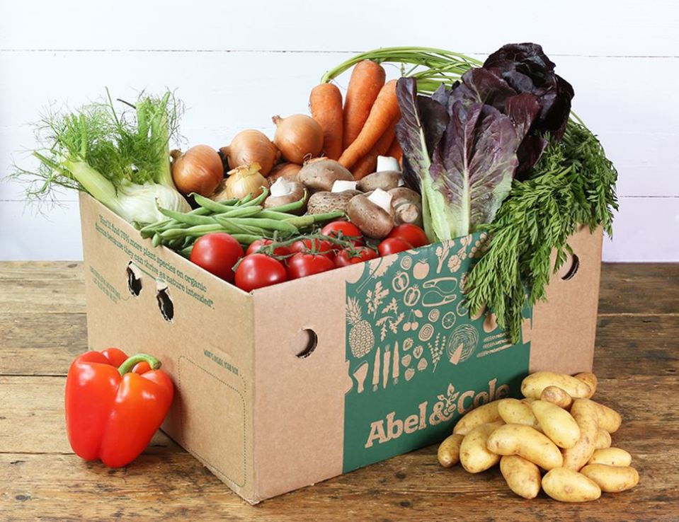 Abel & Cole focus on seasonal, organic veg and deliver every Monday