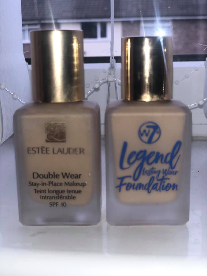 Makeup lovers claim the W7 foundation is a dupe of teh popular Estee Lauder version