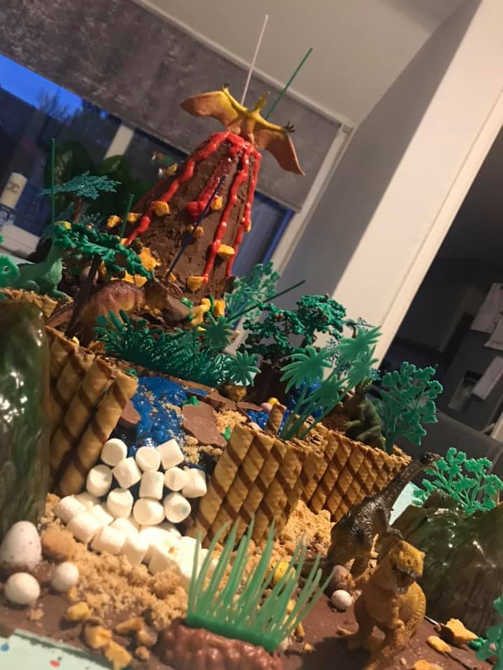  The attention to detail included marshmallows as rapids and mini eggs as dino eggs