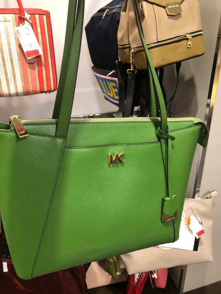 You can also pick up a fun green tote 