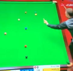 Kurt Maflin flipped his winger to the white ball