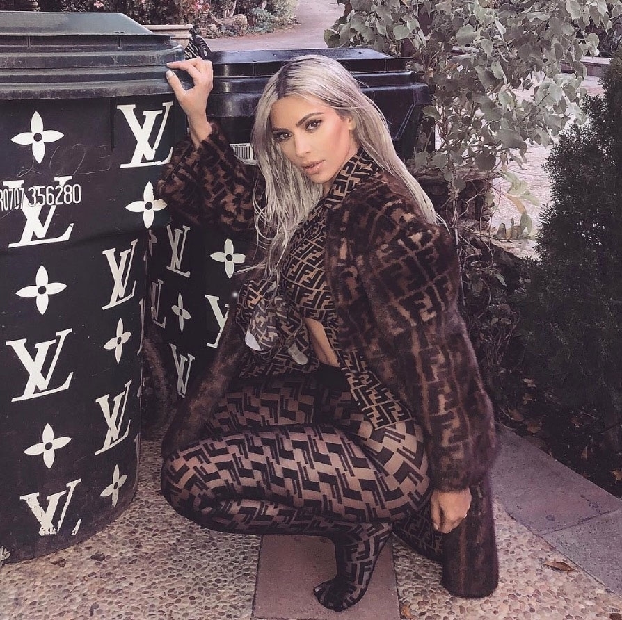 With everyone showing off the famous LV logo – and Kim Kardashian covering her bin in it – is the brand in danger of reaching saturation point 