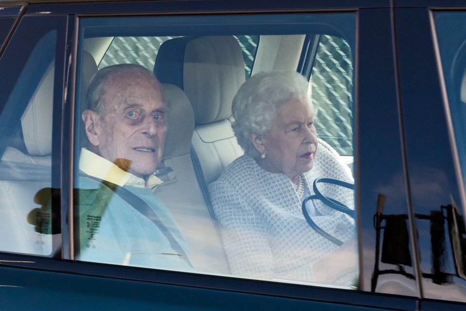 The Queen is seen heading to her summer holoday with husband Prince Philip