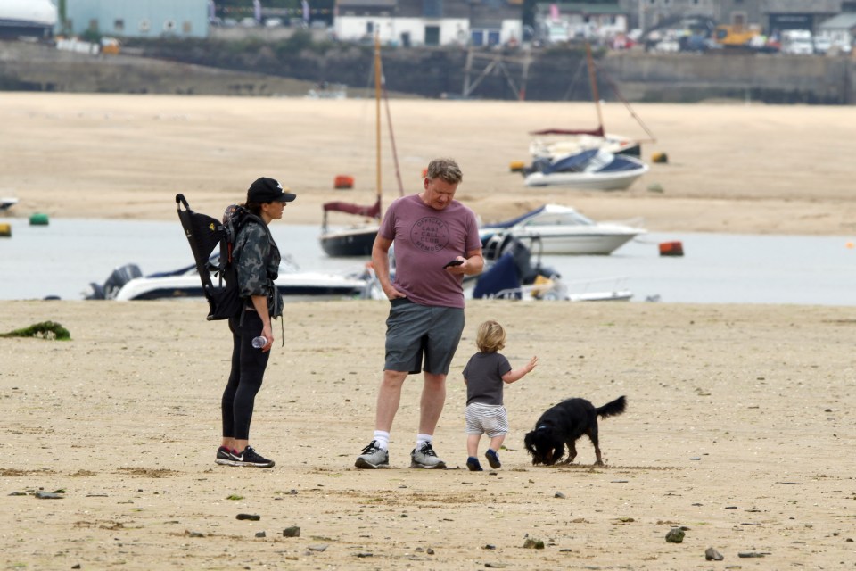 The family were also joined by their Cocker Spaniel, Bruno