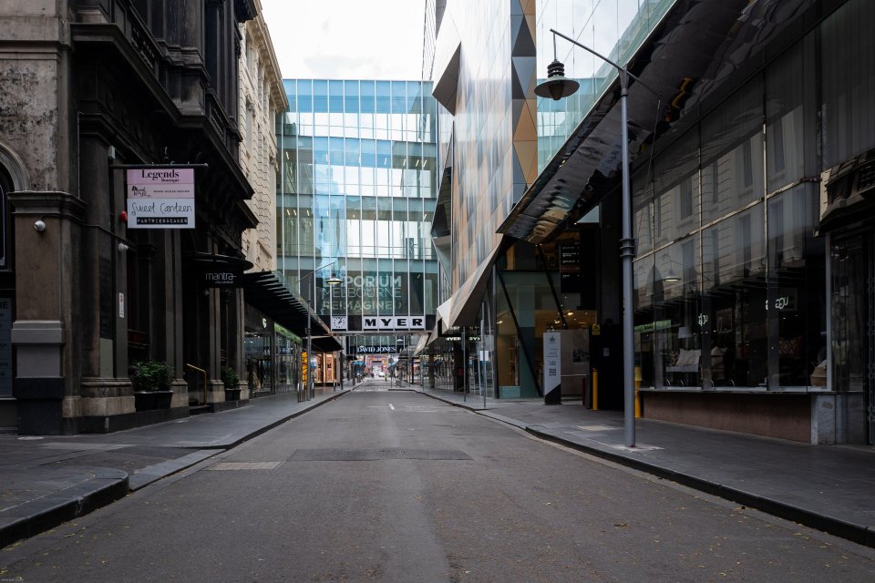  Deserted streets in Victoria