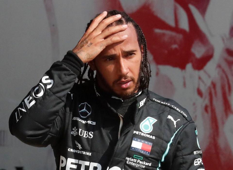 Lewis Hamilton settled for second place at Silverstone and feared his tyre would explode again