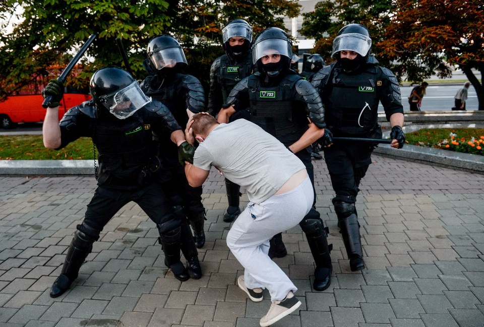 Cops met the demos with a brutal crackdown, battering protesters with truncheons