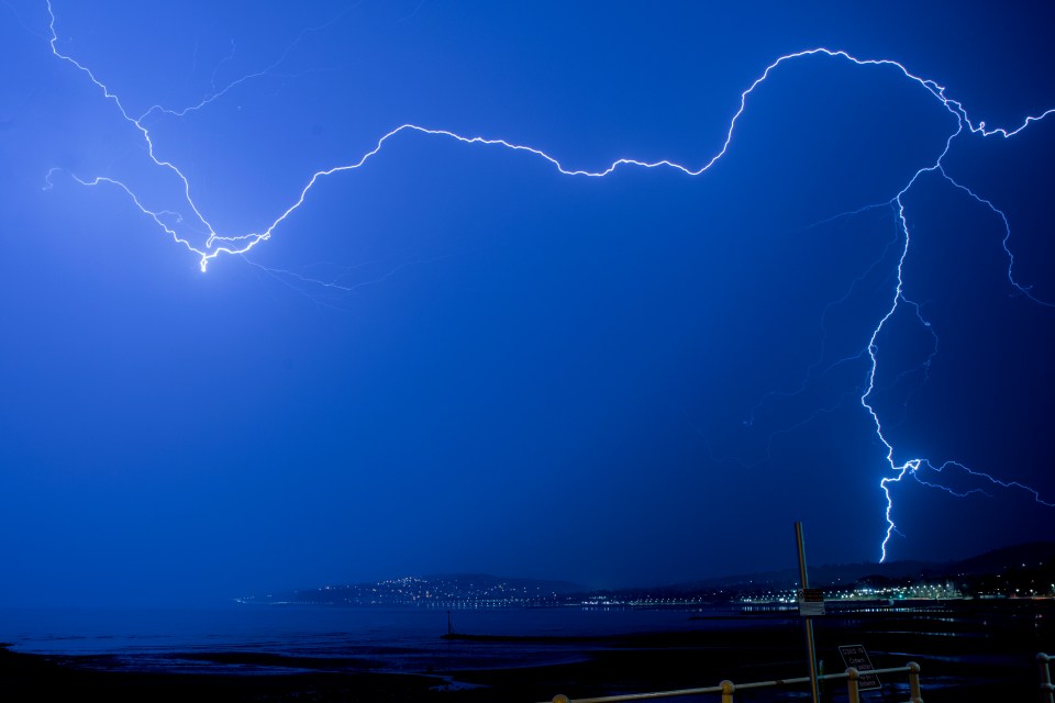 Lightning strikes are expected following the warm weather