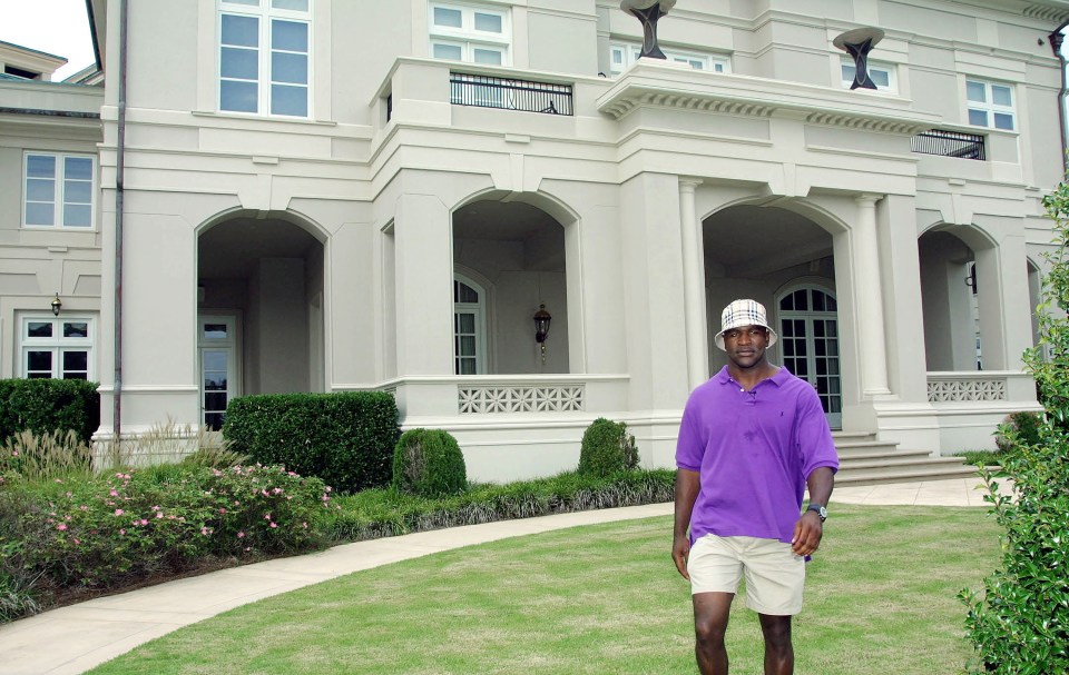 Holyfield was removed from his 109-bedroom estate in 2008