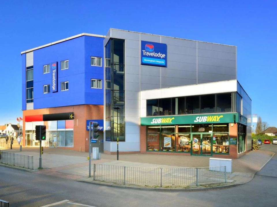 The infected guest was staying at Travelodge's Maypole hotel, Birmingham