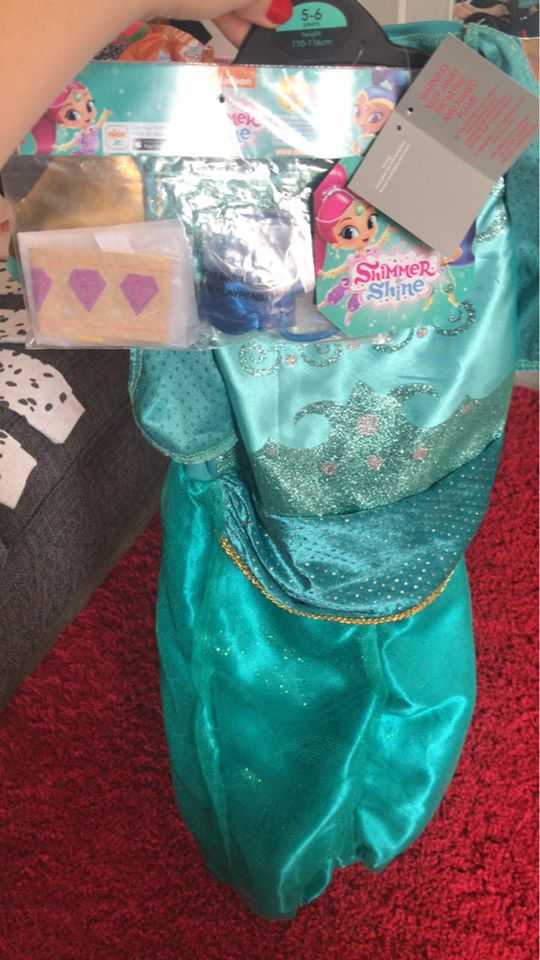 The Shimmer and Shine costume was just £2 down from £15