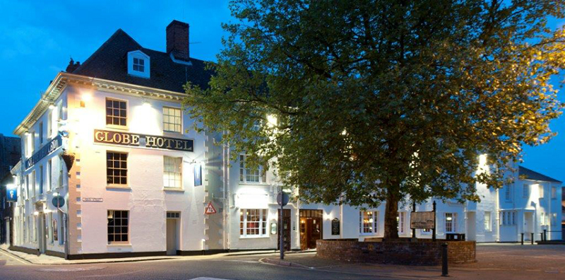 The Globe Hotel is now a Wetherspoons although retains the original name