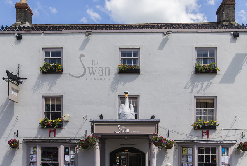 The 1633 coach house was turned into The Swan pub