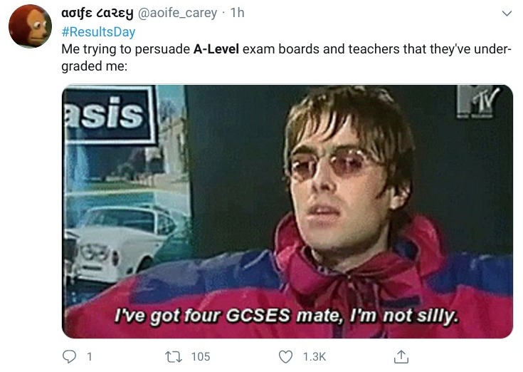 One Twitter user uploaded a meme of Liam Gallagher 