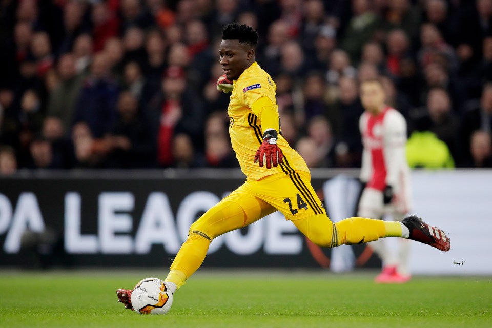 After moving to Ajax at 18 Onana established himself as Ajax's NO1 two years later