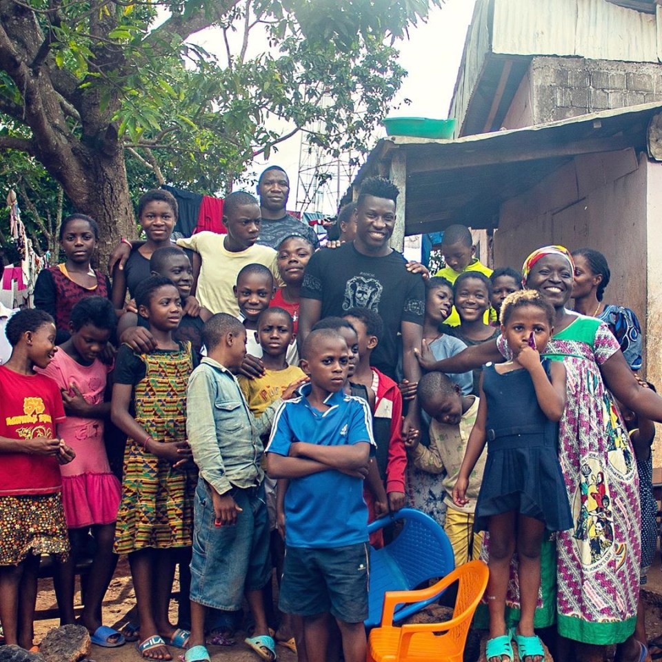 Charitable Onana has a foundation and provided electricity for his mum's village in Cameroon