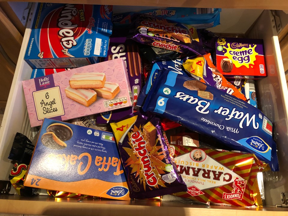 The family's snack drawer is popular with the boys and their mates