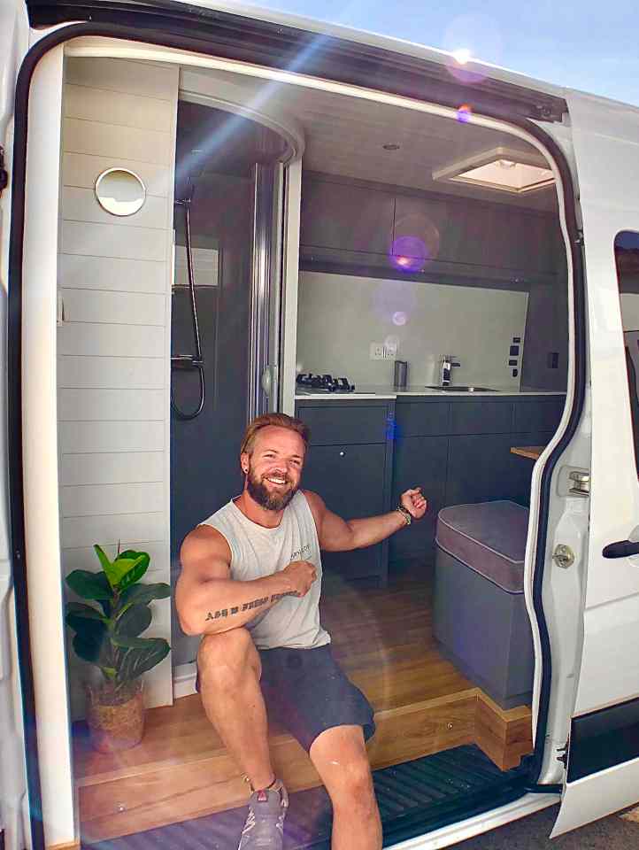 Furnituremaker Daryl Lloyd Witt spent three months turning his Mercedes Sprinter into a campervan