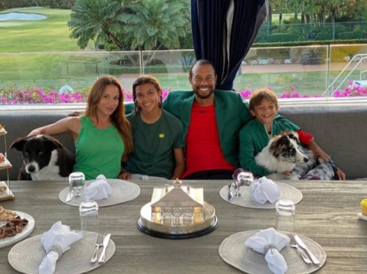  Tiger Woods' son Charlie, right, won a golf tournament in Florida last weekend