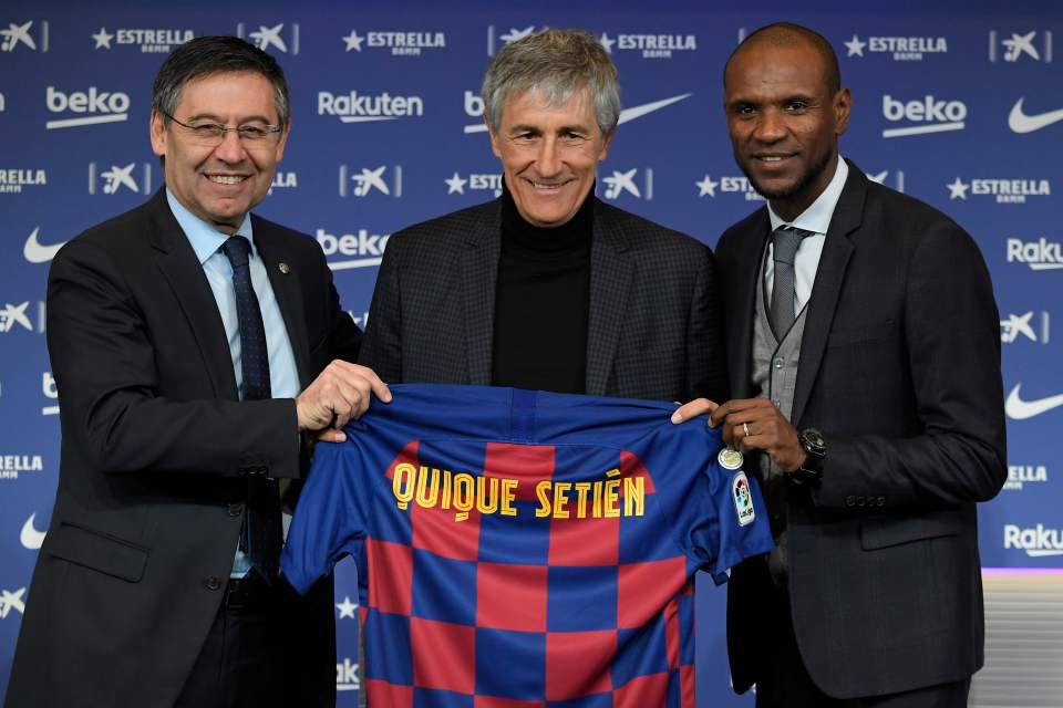 The appointment of Quique Setien did not go to plan for Abidal or Barcelona