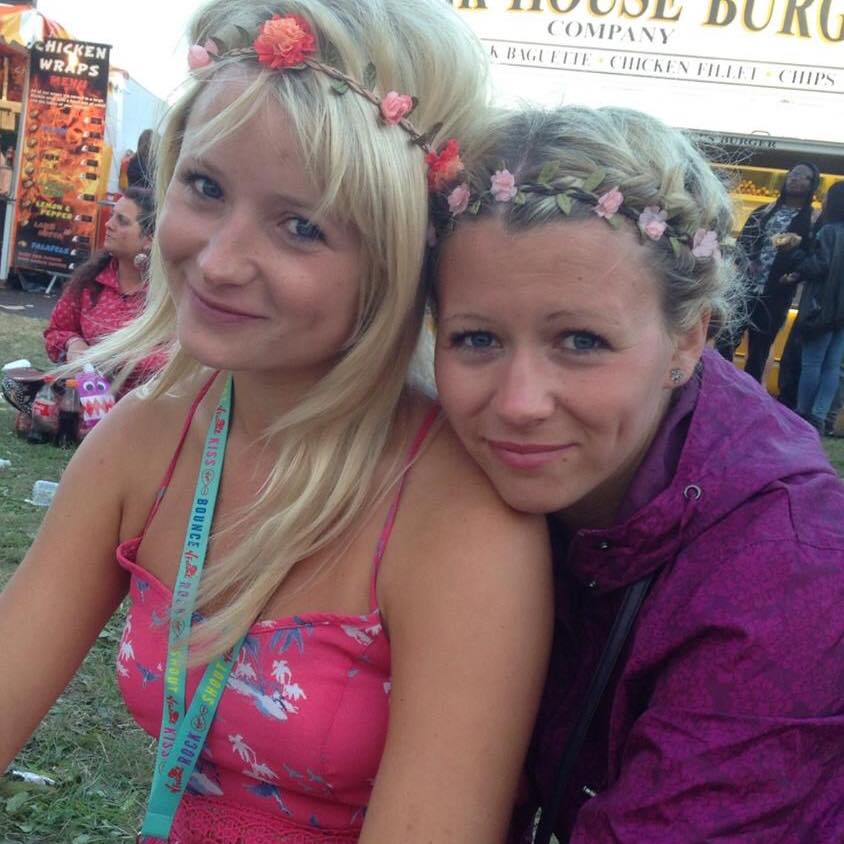 Hannah's sister, Laura (right), tragically died last year