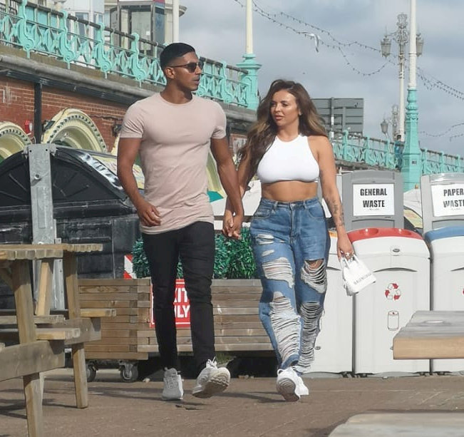 Jesy Nelson and Sean Sagar were seen holding hands in Brighton