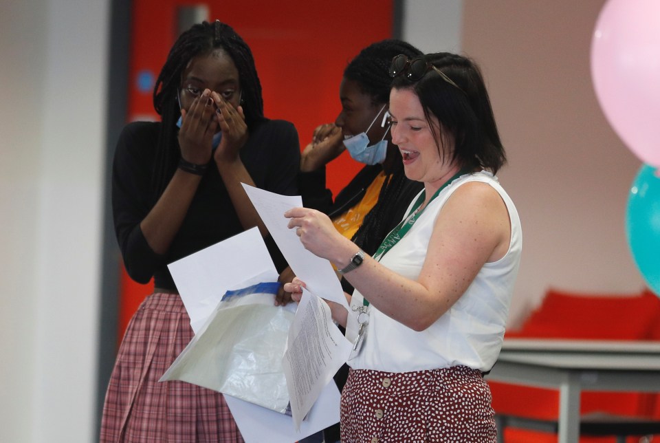 The news was overwhelming for some at Crossley Heath Grammar School in Halifax