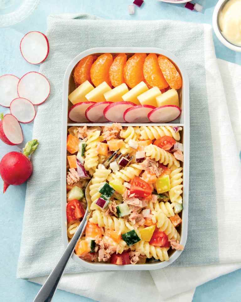 Swap out a sandwich for this pasta salad 