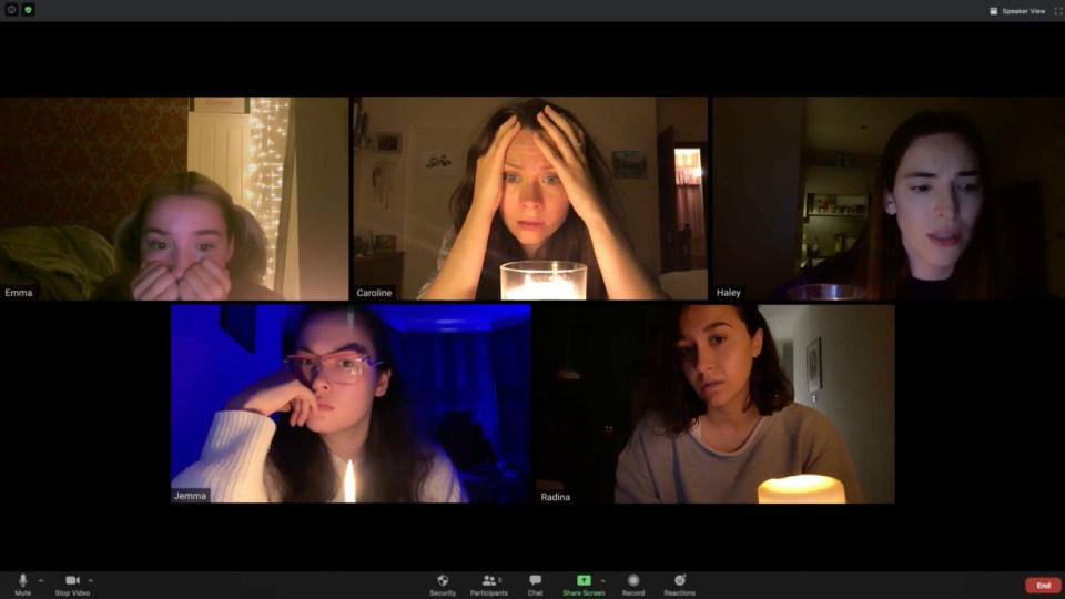 The one-hour long film sees a group of six friends attempt a virtual seance, with pretty impressive results