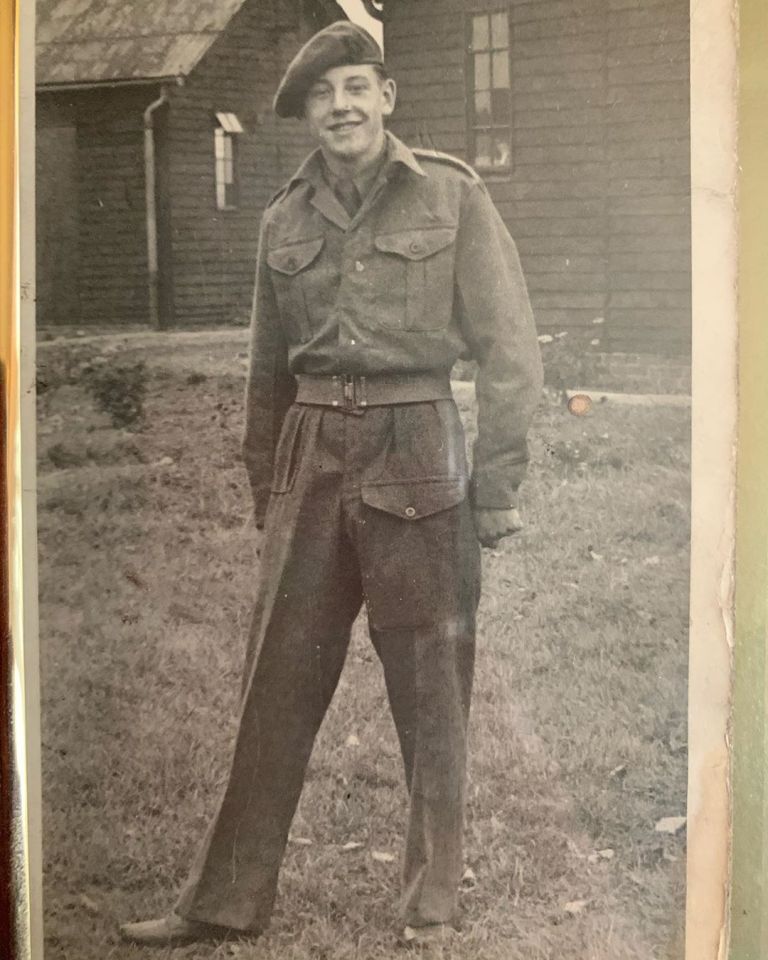 The caring star recently posted this throwback picture of her army private grandad 