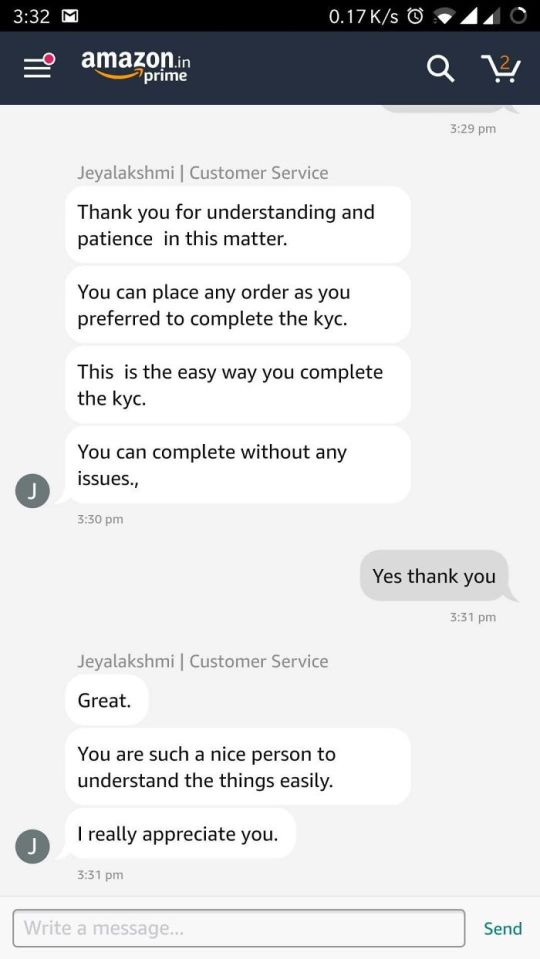 And Jeyalakshmi couldn't thank their customer enough for their patience