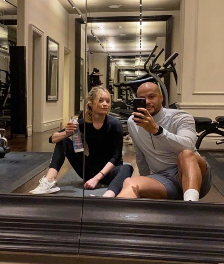 Harry and Laura together after a workout