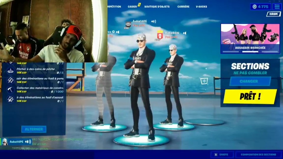 Aubameyang was playing Fortnite with his brother Willy